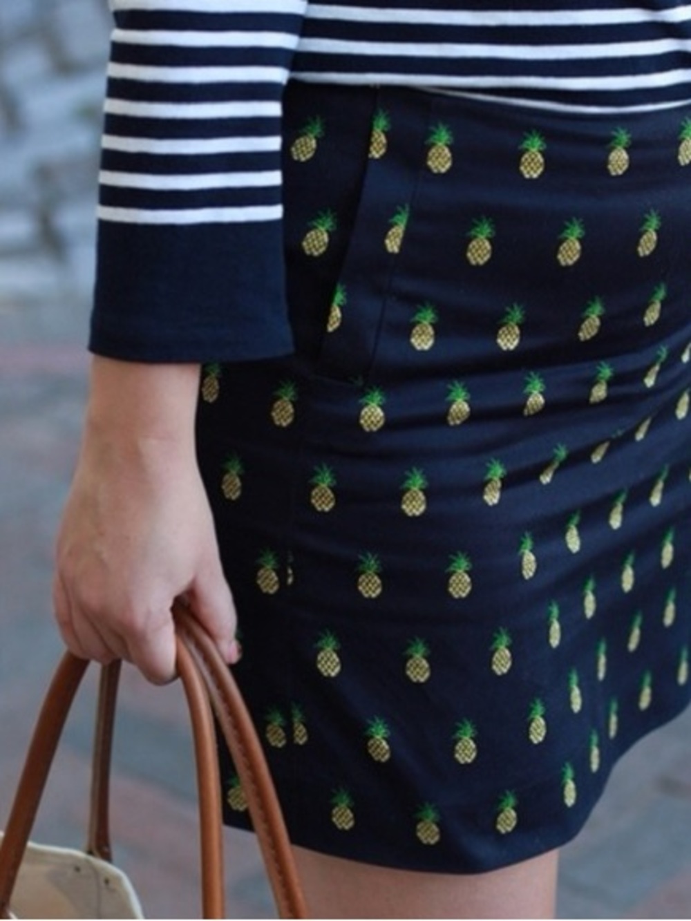 J. Crew Pineapple Skirt